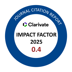 Journal Citation Report – Clarivate Impact Factor 2025: 0.4